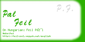 pal feil business card